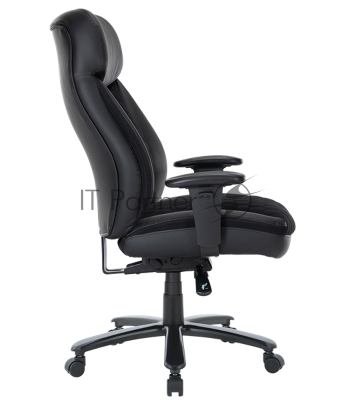 Кресло для руководителя Chairman CH414 экокожа/ткань, черный