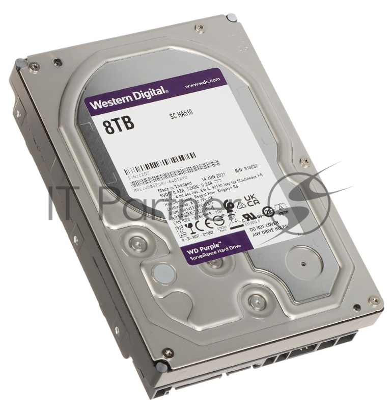 Жесткий диск 8TB WD Purple (WD84PURU) {Serial ATA III, 5640- rpm, 128Mb, 3.5}