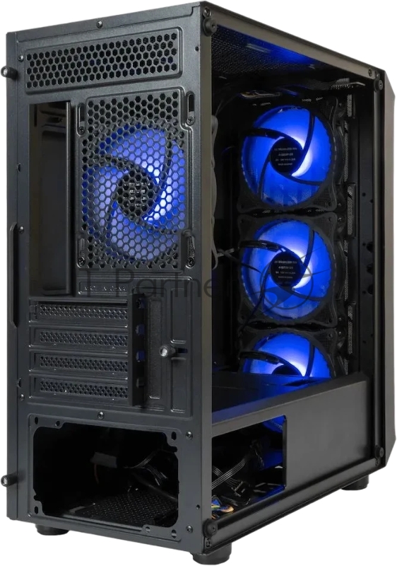 Корпус Minitower mATX Eurocase 00-01003411 M205 4ARGB черный без БП закаленное стекло USB 3.0