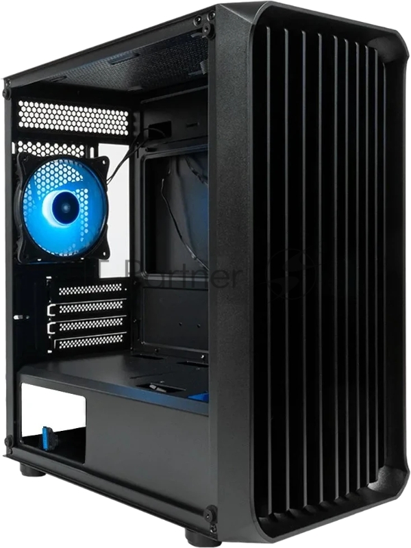 Корпус Minitower mATX Eurocase 00-01003411 M205 4ARGB черный без БП закаленное стекло USB 3.0