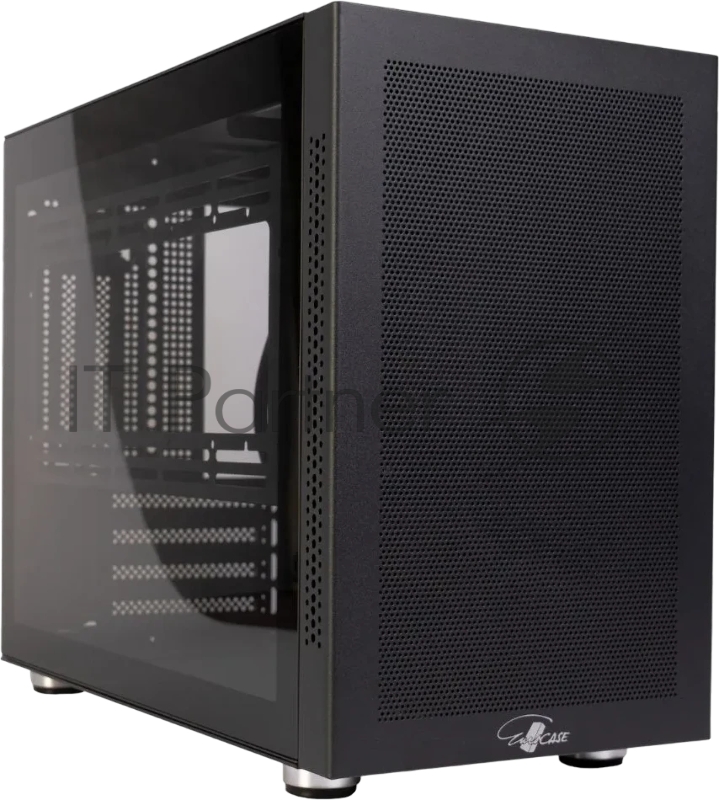 Корпус Midtower mATX Eurocase 00-01064257 MI05 черный без БП закаленное стекло USB 3.0