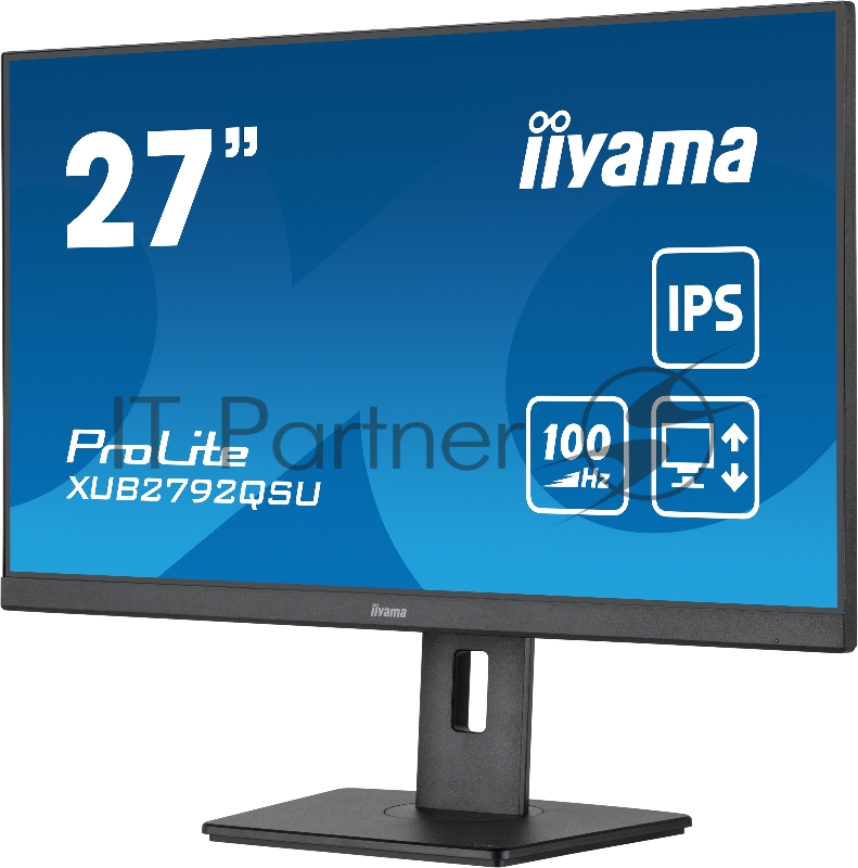 Монитор LCD IIYAMA 27 XUB2792QSU-B6 {IPS 2560x1440 100hz 0.4ms HDMI DisplayPort USB M/M HAS Pivot}