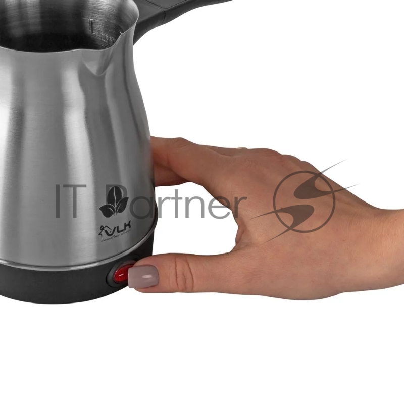 Кофеварка-турка VLK Venice 6004 электрическая, цвет стальной/черный, мощность 600 Вт, объем 0,4 л, корпус н.сталь, 36 шт/уп.