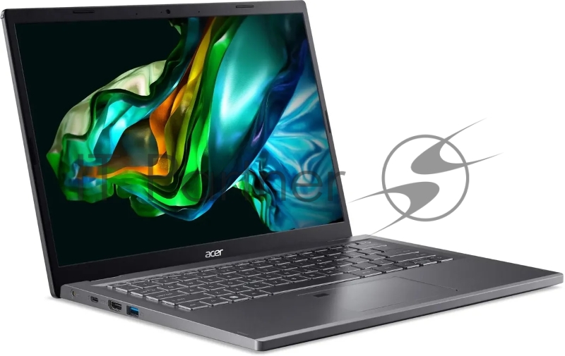 Ноутбук Acer Aspire 5 A514-56M-379S Core i3 1305U 16Gb SSD512Gb Intel UHD Graphics 14 IPS WUXGA (1920x1200) noOS grey WiFi BT Cam (NX.KH6CD.00E)