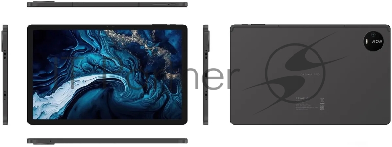 Планшет Digma Pro PRIME 18 T606 (1.6) 8C RAM8Gb ROM256Gb 11 IPS 2000x1200 LTE 2Sim Android 13 графит 13Mpix 5Mpix BT GPS WiFi Touch microSD 128Gb 8000mAh