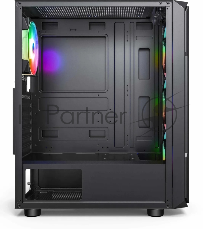 Корпус Accord 3338 черный без БП ATX 1xUSB2.0 1xUSB3.0 1xUSB3.1 audio bott PSU