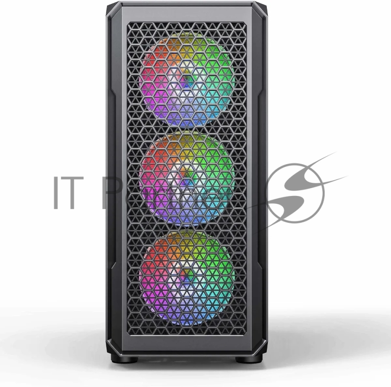 Корпус Accord 3338 черный без БП ATX 1xUSB2.0 1xUSB3.0 1xUSB3.1 audio bott PSU