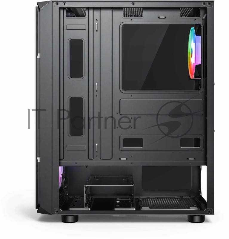 Корпус Accord 3338 черный без БП ATX 1xUSB2.0 1xUSB3.0 1xUSB3.1 audio bott PSU