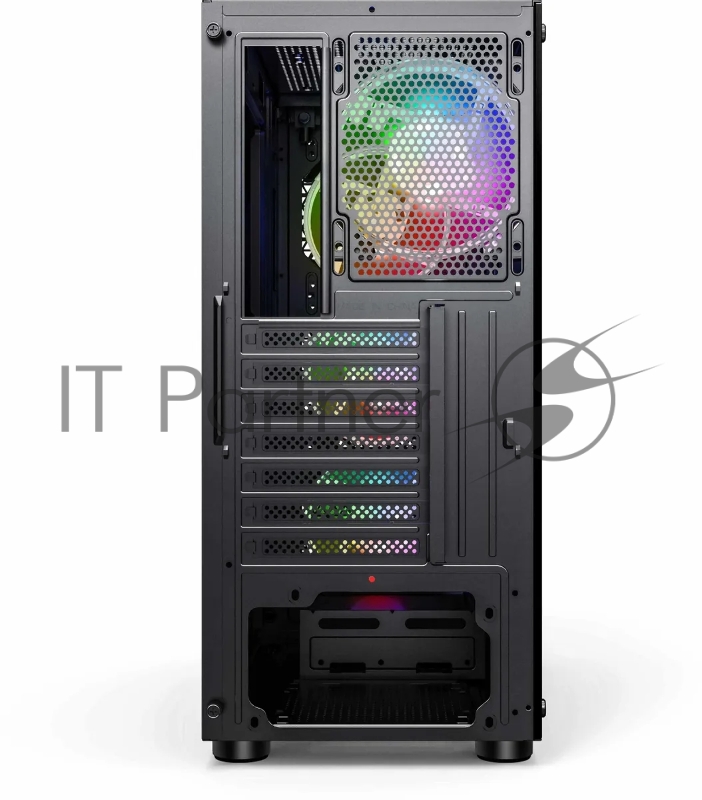 Корпус Accord 3338 черный без БП ATX 1xUSB2.0 1xUSB3.0 1xUSB3.1 audio bott PSU