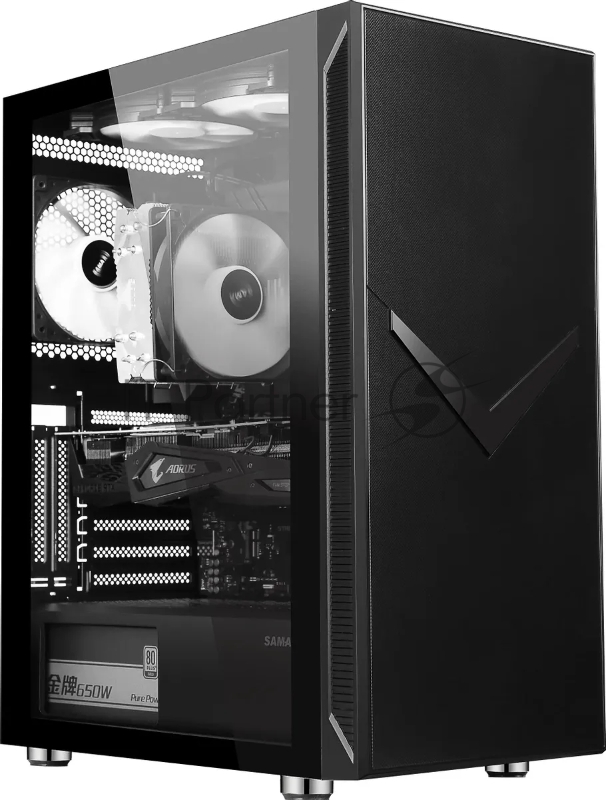 Корпус Accord 3501 черный без БП ATX 2xUSB2.0 1xUSB3.0 1xUSB3.1 audio bott PSU