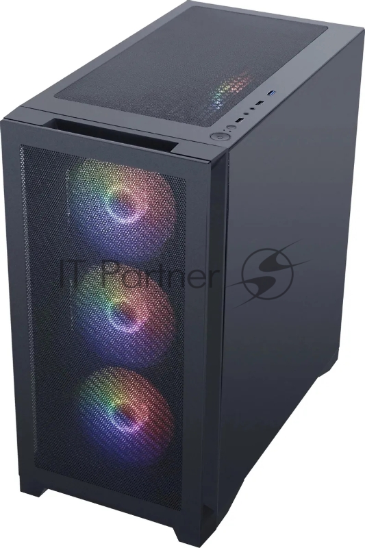 Корпус Accord AM08 черный без БП ATX 2xUSB3.0 1xUSB3.1 audio bott PSU