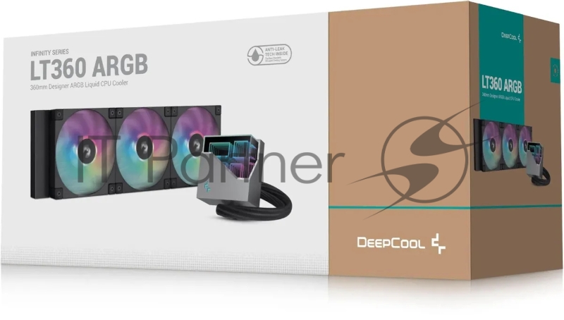 Система водяного охлаждения Deepcool LT360 ARGB Soc-AM5/AM4/1151/1200/1700 черный 4-pin 38.71dB Al 1856gr Ret (R-LT360-BKAMNC-G-1)