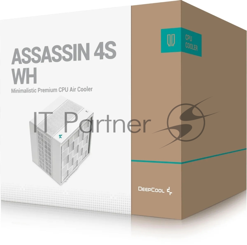 Устройство охлаждения(кулер) Deepcool Assassin 4S Soc-AM5/AM4/1151/1200/2066/1700 белый 4-pin 22.6-29.3dB Al+Cu 250W 1380gr Ret (R-ASN4S-WHGPMN-G)