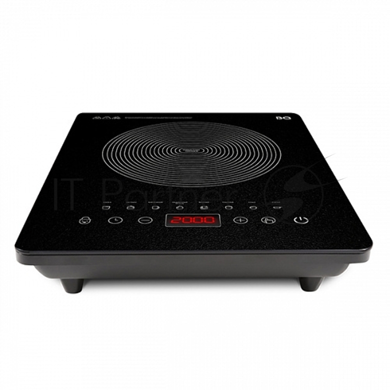 Электроплита BQ HP106B Black. Мощность:2000 Вт /Регулировка мощности /Быстрый нагрев / 8 программ приготовления / Сенсорное управления / Таймер / Легкая чистка/ LED дисплей/ Стеклокерамическая варочная поверхность / Энергосберегающая технология нагре
