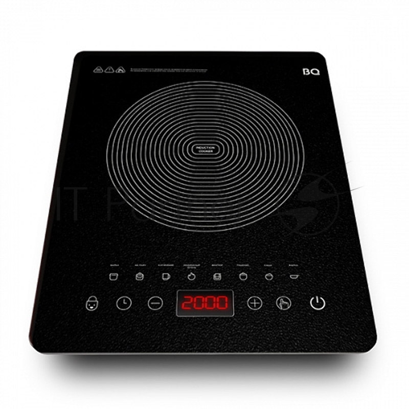 Электроплита BQ HP106B Black. Мощность:2000 Вт /Регулировка мощности /Быстрый нагрев / 8 программ приготовления / Сенсорное управления / Таймер / Легкая чистка/ LED дисплей/ Стеклокерамическая варочная поверхность / Энергосберегающая технология нагре