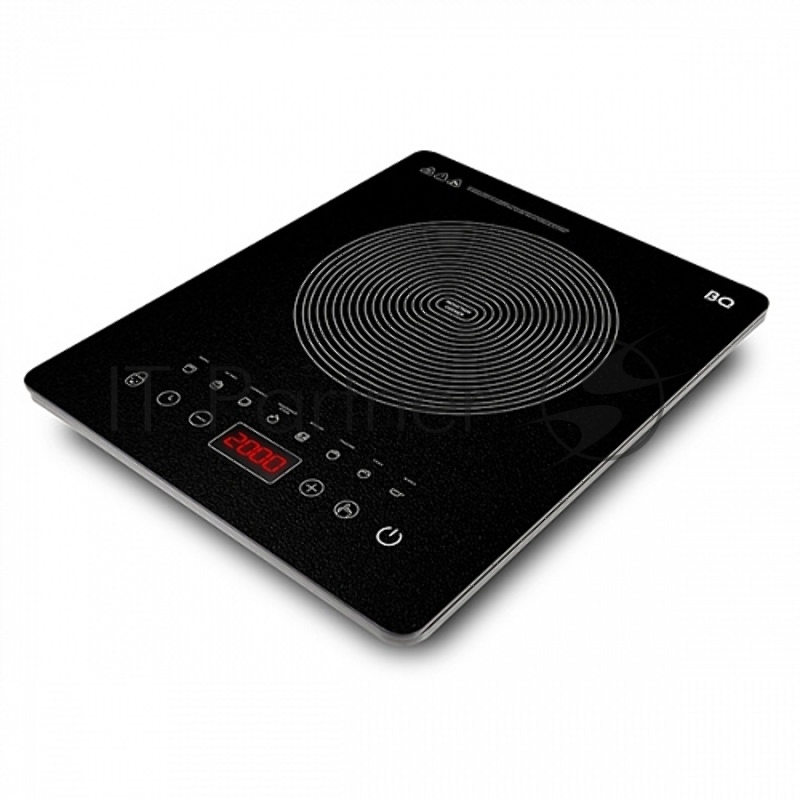 Электроплита BQ HP106B Black. Мощность:2000 Вт /Регулировка мощности /Быстрый нагрев / 8 программ приготовления / Сенсорное управления / Таймер / Легкая чистка/ LED дисплей/ Стеклокерамическая варочная поверхность / Энергосберегающая технология нагре