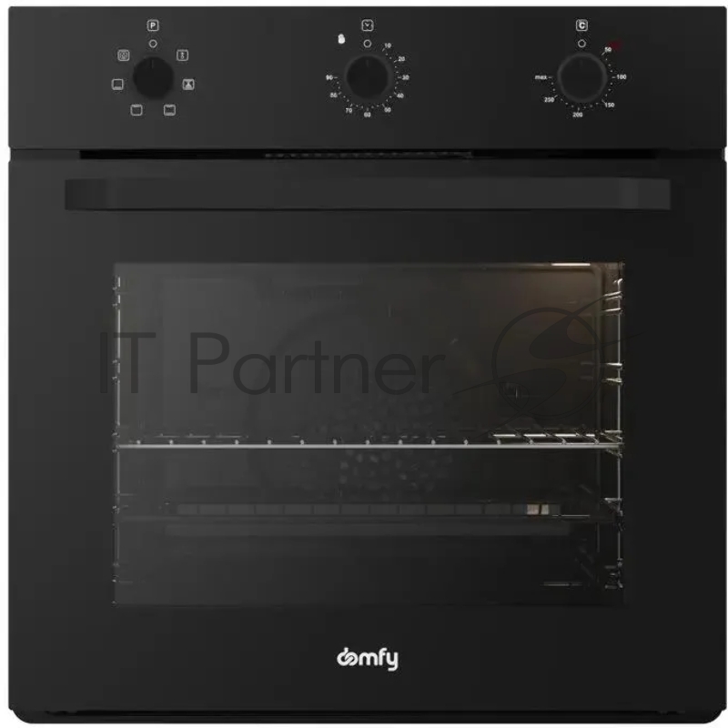 Духовой шкаф Электрический Domfy DM6632EO BG черное стекло