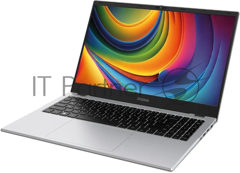 Ноутбук Digma EVE C5802 N100 8Gb SSD256Gb Intel UHD Graphics 15.6 IPS FHD (1920x1080) Windows 11 Professional silver WiFi BT Cam 5900mAh (DN15N1-8CXW01)