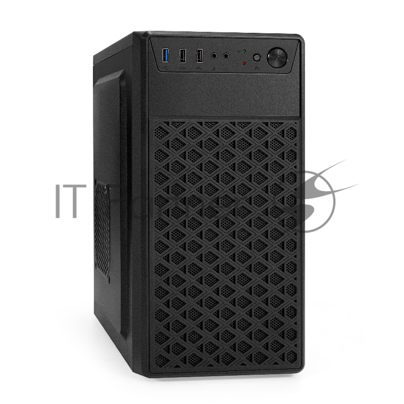 Корпус Minitower ExeGate mEVO-7803-XP600 (mATX, БП XP600 с вент. 12см, 2*USB+1*USB3.0, HD аудио, черный, 2 вент. 12см с RGB подсветкой)
