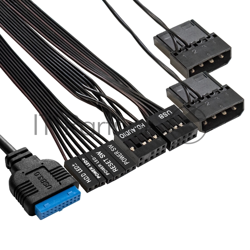 Корпус Minitower ExeGate mEVO-7803-XP600 (mATX, БП XP600 с вент. 12см, 2*USB+1*USB3.0, HD аудио, черный, 2 вент. 12см с RGB подсветкой)