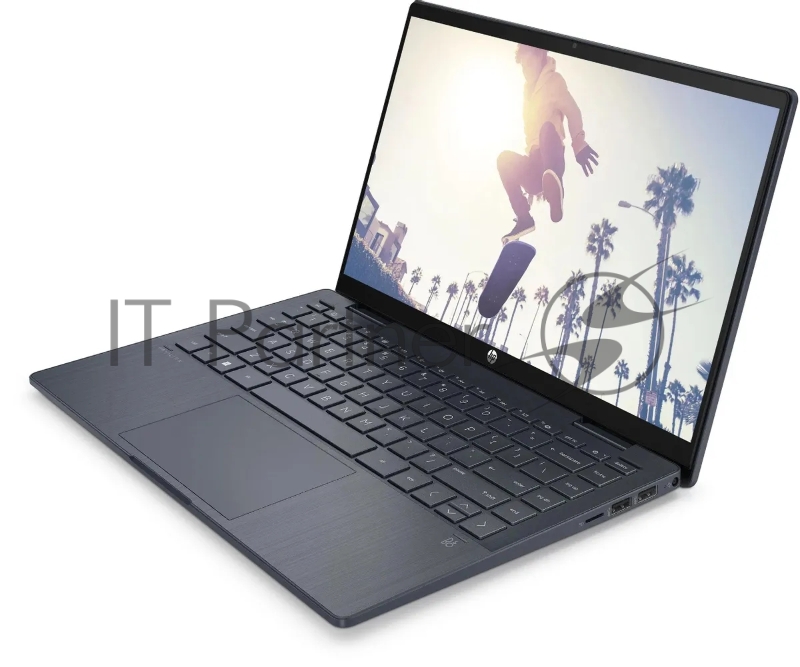 Ноутбук HP Pavilion x360 14-ek1028ci Core i3 1315U 8Gb SSD512Gb Intel UHD Graphics 14 IPS Touch FHD (1920x1080) Free DOS blue WiFi BT Cam (A02N0EA)