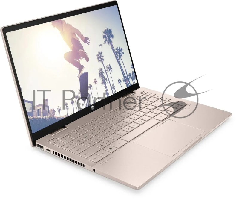 Ноутбук HP Pavilion x360 14-ek2003ci Core 5 120U 16Gb SSD512Gb Intel Graphics 14 IPS Touch FHD (1920x1080) Free DOS pink WiFi BT Cam (A1AA0EA)