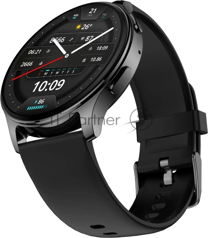 Смарт-часы Amazfit Pop 3R A2319 1.43 AMOLED корп.черный рем.черный (1746284)