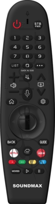 Телевизор Soundmax 65 SM-LED65M03SU черный LED 4k webOS