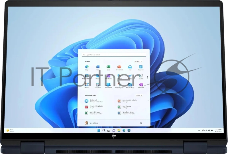 Ноутбук HP Envy x360 14-fc0007ci Core Ultra 7 155U 16Gb SSD1Tb Intel Graphics 14 IPS Touch WUXGA (1920x1200) Windows 11 Home blue WiFi BT Cam (A1AB1EA)