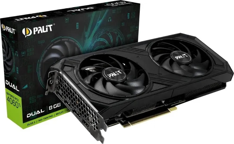 Видеокарта Palit RTX4060TI 8GB PA-RTX4060TI DUAL 8GB V1