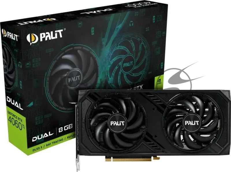 Видеокарта Palit RTX4060TI 8GB PA-RTX4060TI DUAL 8GB V1