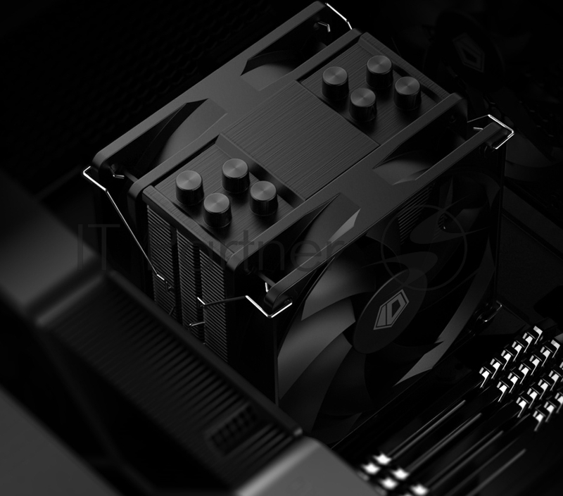 Кулер для процессора ID-COOLING SE-214-XT PLUS LGA1700/1200/115X/AM5/AM4 (16шт/кор, TDP 200W, PWM, 4 тепл.трубки прямого контакта, 2 x FAN 120mm) RET