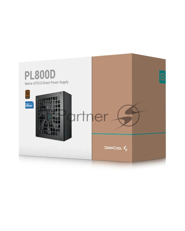 Блоки питания Deepcool PL800D (ATX 3.0, 800W, PWM 120mm fan, Active PFC+DC to DC, 80+ BRONZE) RET