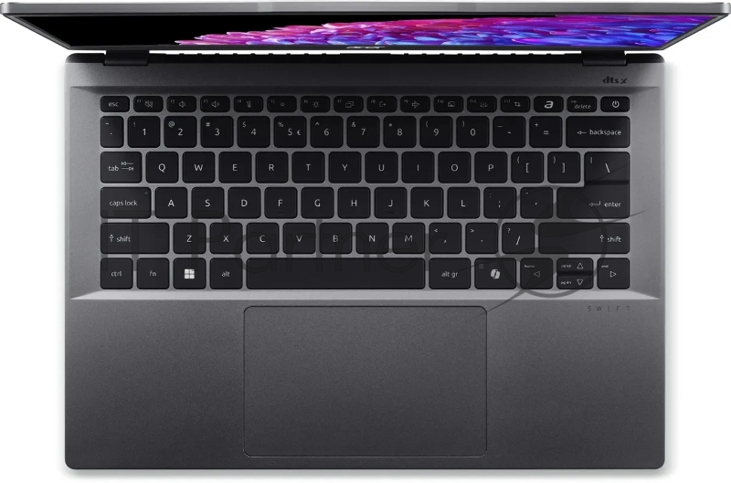 Ноутбук Acer Swift Go 14 SFG14-63-R57X Ryzen 7 8845HS 16Gb SSD1Tb AMD Radeon 14 OLED 2.8K (2880x1800) Windows 11 Home metall WiFi BT Cam (NX.KTSCD.003)