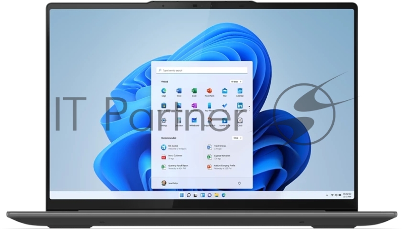 Ноутбук Lenovo Yoga Pro 7 14AHP9 14.5(3072x1920 IPS)/AMD Ryzen 7 8845HS(3.8Ghz)/16384Mb/1024SSD Radeon 780M/Cam/BT/WiFi/73WHr/war 1y/1.49kg/luna grey/Win11Home + 140W, RU kbd