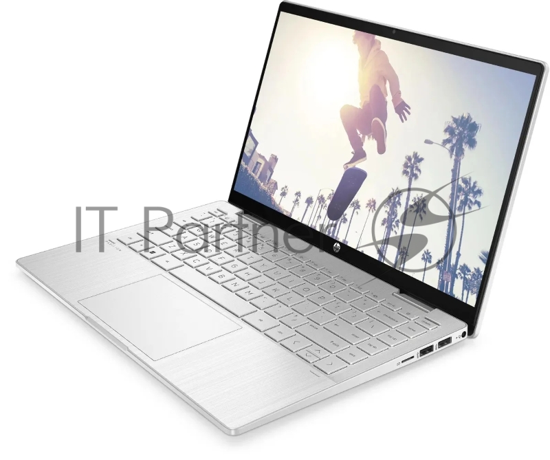 Ноутбук HP Pavilion x360 14-ek2005ci Core 5 120U 16Gb SSD512Gb Intel Graphics 14 IPS Touch FHD (1920x1080) Free DOS silver WiFi BT Cam (A16JVEA)