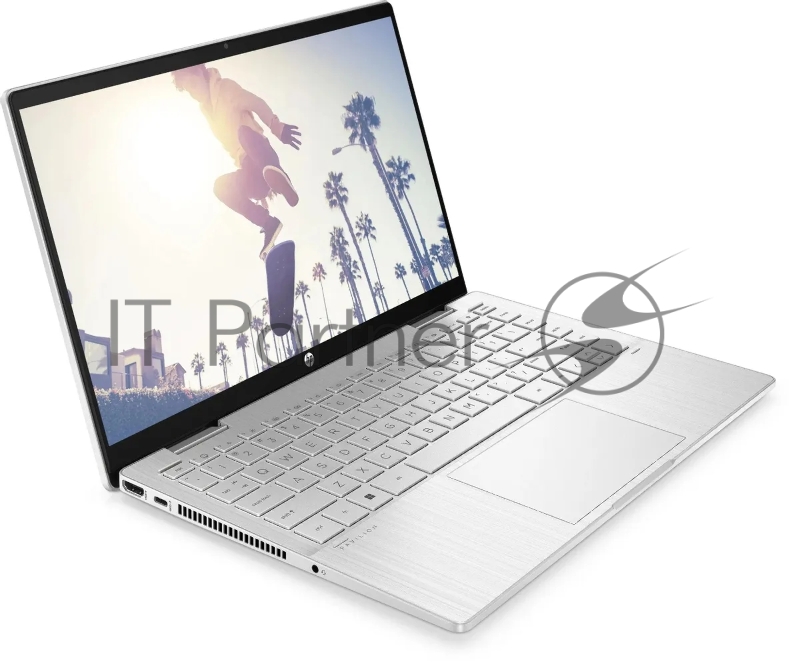 Ноутбук HP Pavilion x360 14-ek2005ci Core 5 120U 16Gb SSD512Gb Intel Graphics 14 IPS Touch FHD (1920x1080) Free DOS silver WiFi BT Cam (A16JVEA)