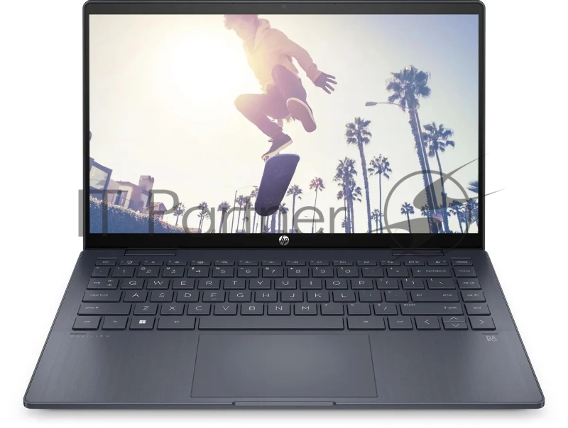 Ноутбук HP Pavilion x360 14-ek2007ci Core 3 100U 8Gb SSD512Gb Intel Graphics 14 IPS Touch FHD (1920x1080) Free DOS blue WiFi BT Cam (A1AA2EA)