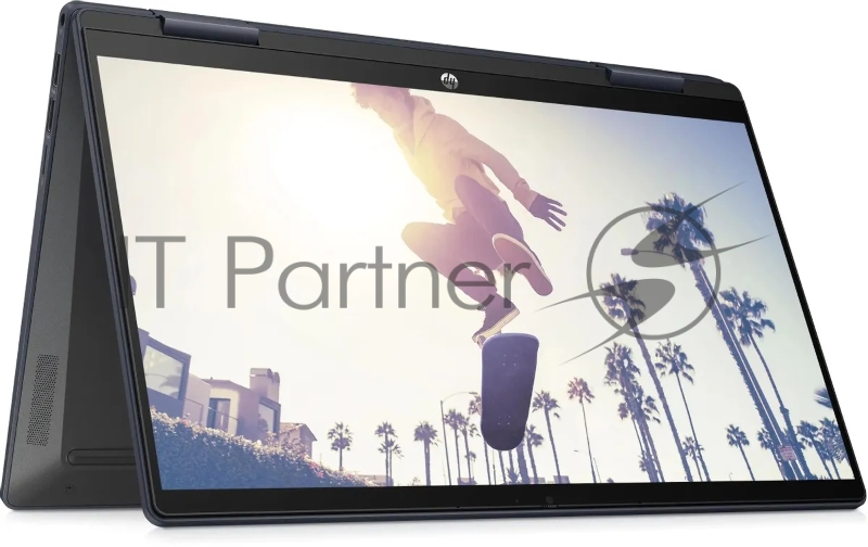 Ноутбук HP Pavilion x360 14-ek2007ci Core 3 100U 8Gb SSD512Gb Intel Graphics 14 IPS Touch FHD (1920x1080) Free DOS blue WiFi BT Cam (A1AA2EA)