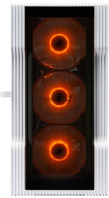 Корпус 1STPLAYER TRILOBITE T3-G ARGB White / mATX / 4x 120mm ARGB fans inc. / T3-G-WH-4F2-W(AP)