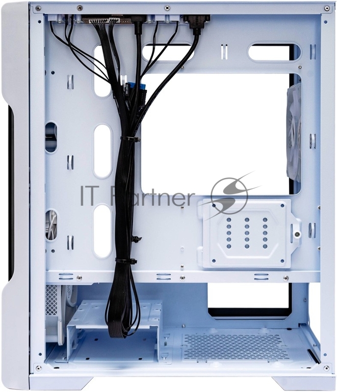 Корпус 1STPLAYER TRILOBITE T3-G ARGB White / mATX / 4x 120mm ARGB fans inc. / T3-G-WH-4F2-W(AP)