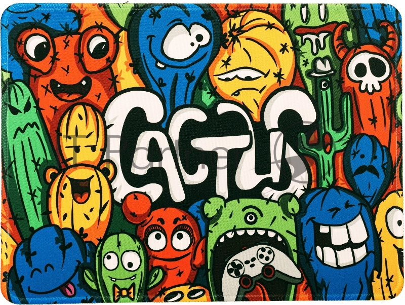 Коврик для мыши Cactus CS-MP-PRO07XL_MAK Colorful Cacti 400x300x3мм