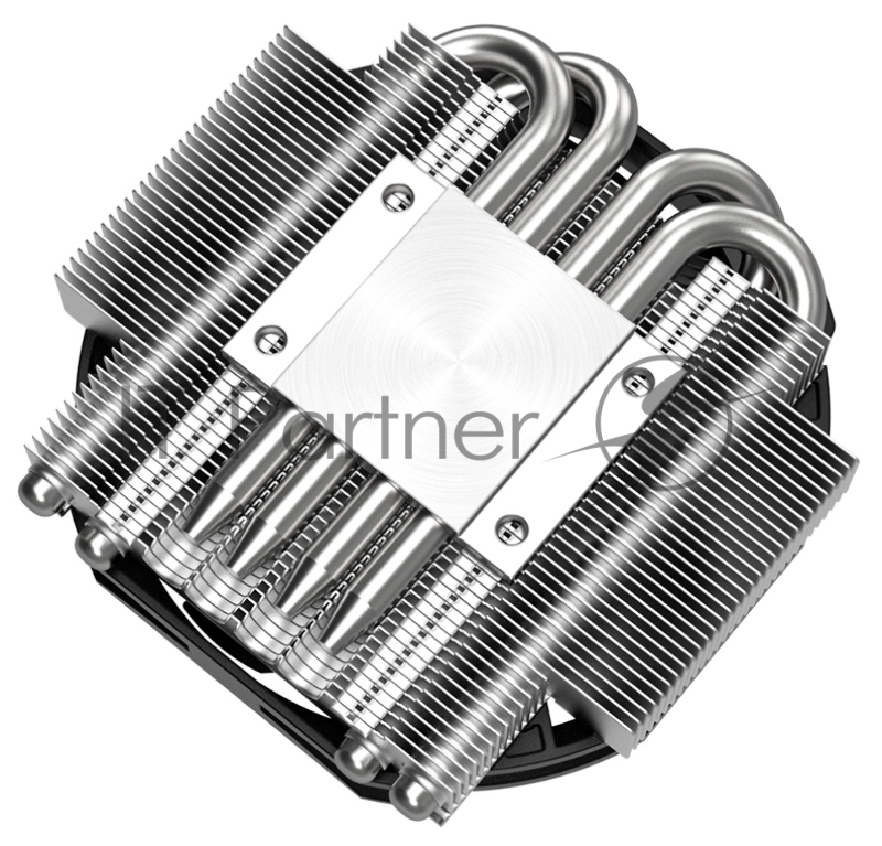 Кулер для процессора ID-COOLING IS-30A BLACK AMD AM5/AM4 низкопрофильный высота 30mm (36шт/кор, TDP 100W, PWM, 4 тепл.трубки прямого контакта, FAN 92mm) BOX