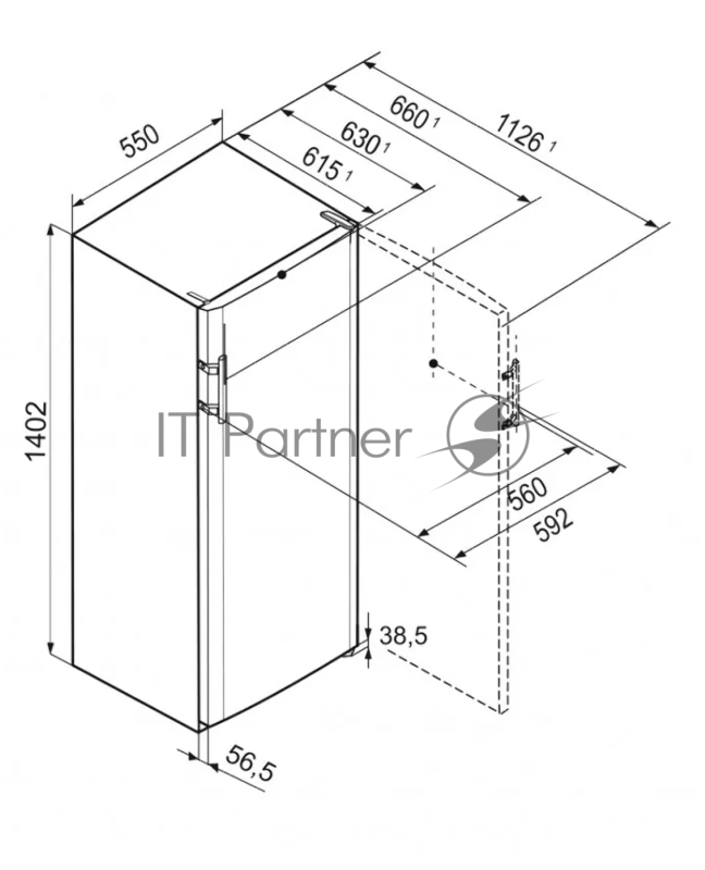 Холодильник LIEBHERR KELE 2834-26 001