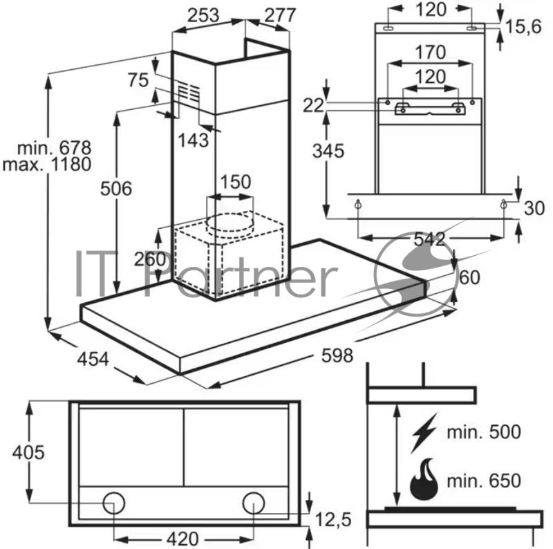 Вытяжка AEG DBE5660HB