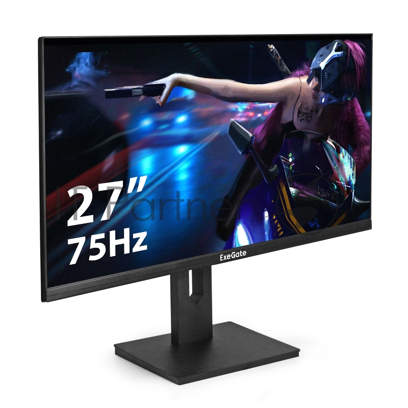 Монитор игровой 165 Гц 27 ExeGate Combat EG2707C (IPS LED Grade A+, FHD, 1920x1080@165Гц, 16:9, 250cd/m2, 1000:1, 178°/178°, 1ms, Speakers, HDMI2.0, DisplayPort, USB, аудио-выход, Flicker-free, FreeSync, Low Blue Light, кабель DP 1.5м, VESA, регулиро