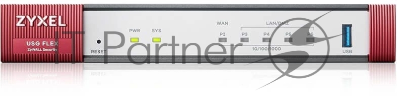 Межсетевой экран Zyxel USG FLEX 50, 1xWAN GE, 4xLAN/DMZ GE, USB3.0, NebulaFlex **