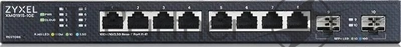 Мультигигабитный Smart L3 Lite коммутатор Zyxel NebulaFlex XMG1915-10E, 8xRJ-45: 1/2.5G, 2xSFP+, бесшумный (без вентилятора)