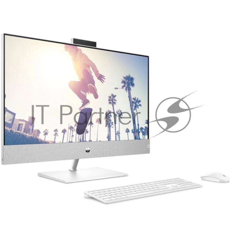 Моноблок HP Pavilion I 27-ca2007ci NT 27 QHD(2560x1440) Core i5-13400T,16GB DDR4 3200(2x8GB),SSD 512Gb,GeForce RTX3050 4GB,no DVD, Rus/Eng kbd&mouse wireless,5MP Webcam, White,FreeDOS,Wireless Charger,1Y Wty
