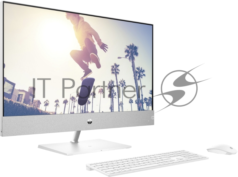 Моноблок HP Pavilion I 27-ca2002ci NT 27 QHD(2560x1440) Core i7-13700T,16GB DDR4 3200 (2x8GB),SSD 1Tb, GeForce RTX3050 4GB,no DVD, Rus/Eng kbd&mouse wireless,5MP Webcam, White,FreeDOS,Wireless Charger,1Y Wty